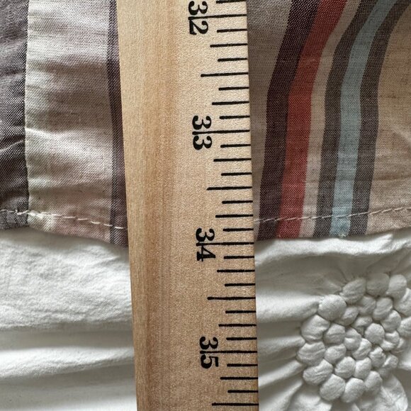 Knox Rose Soft Pastel Striped Long Sleeve Boho Tunic Dress L - Picture 7 of 8